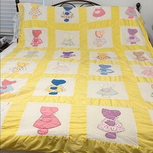 Holly hobbie little girl handmade Quilt